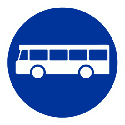 Straße für Buse
