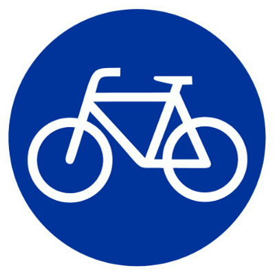 Weg für Fahräder